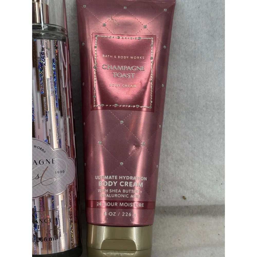 Bath & Body Works CHAMPAGNE TOAST Body Lotion & Cream Fragrance Mist 3PC